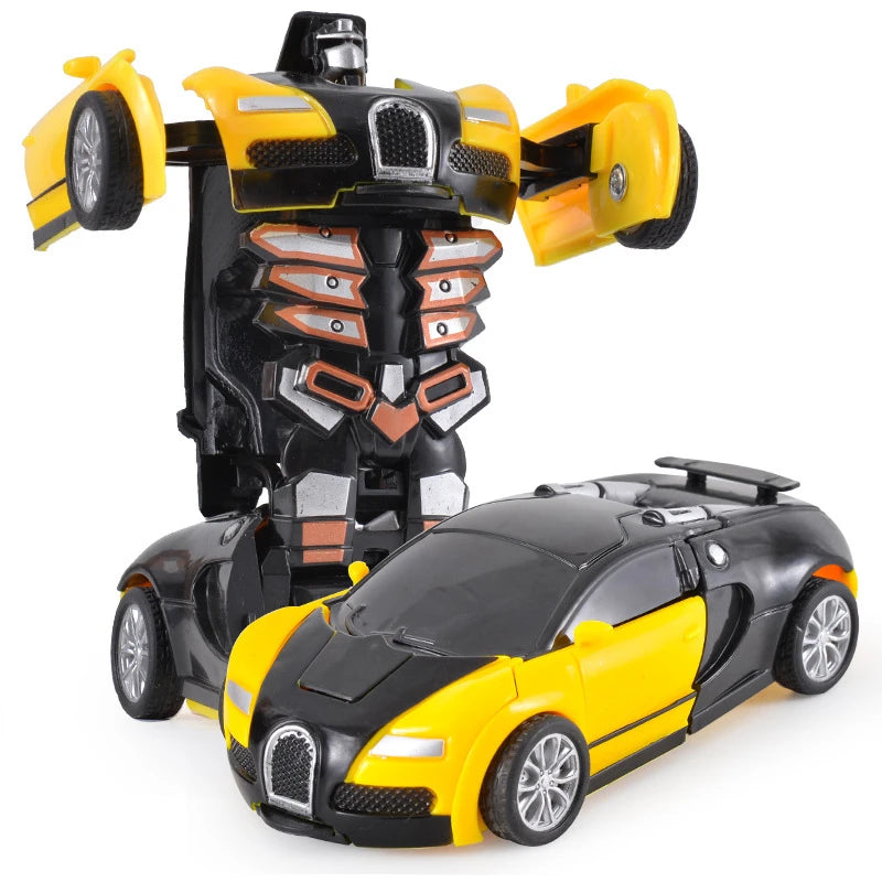 Automatic One-key Deformation Car Toys