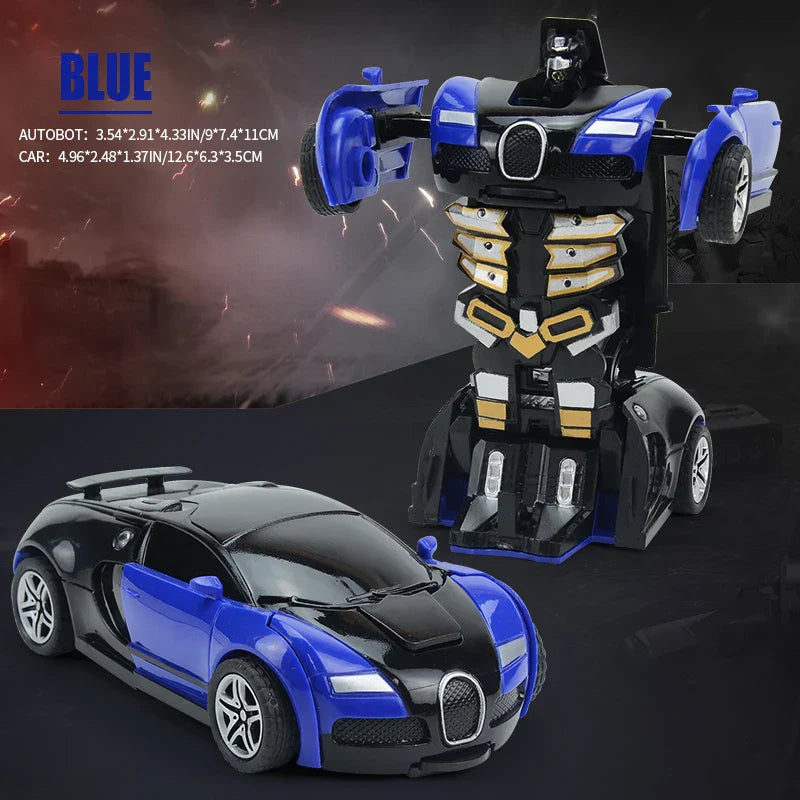 Automatic One-key Deformation Car Toys