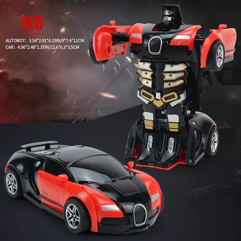 Automatic One-key Deformation Car Toys