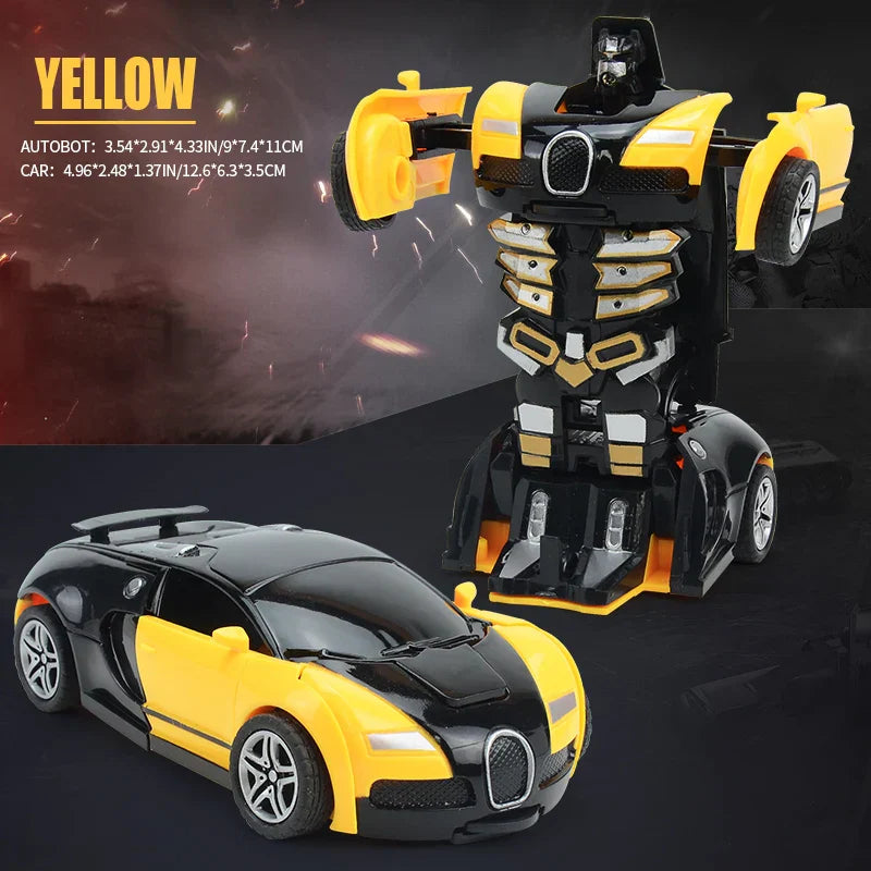 Automatic One-key Deformation Car Toys