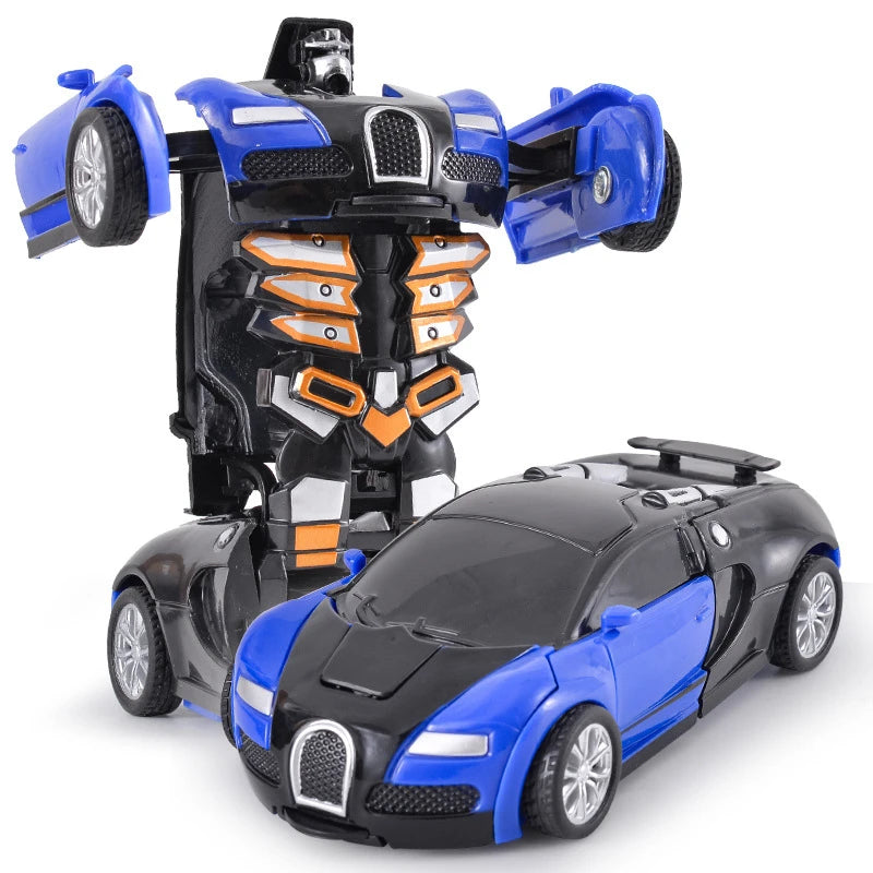 Automatic One-key Deformation Car Toys