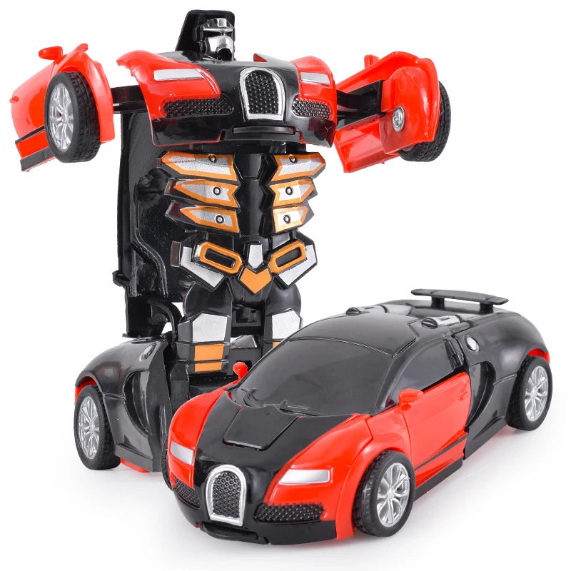 Automatic One-key Deformation Car Toys