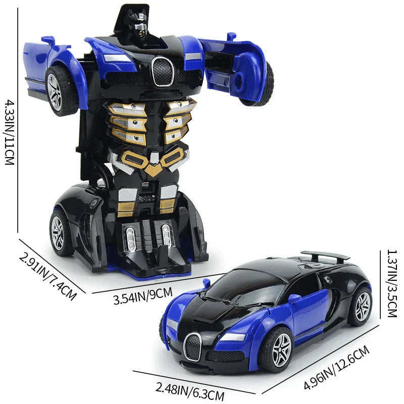 Automatic One-key Deformation Car Toys